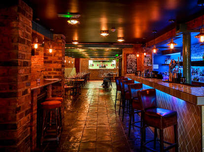 The bar at Cedar Gin & Fire