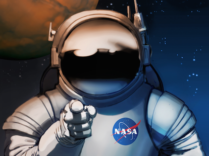 Mars exploration poster