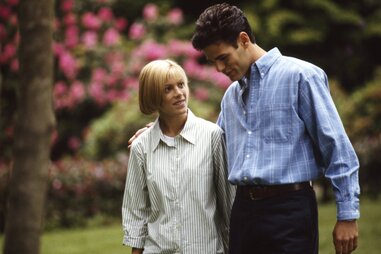 Tori Spelling and Ivan Sergei on set of ‘Mother, May I Sleep with Danger?'