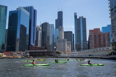 Kayaking in Chicago 