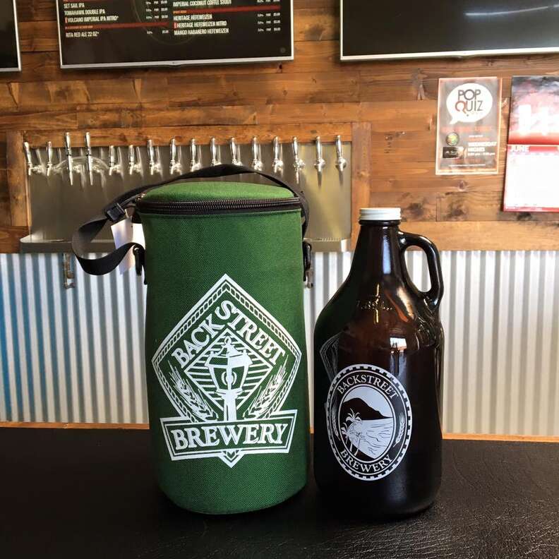 Growler at Backstreet Brewery