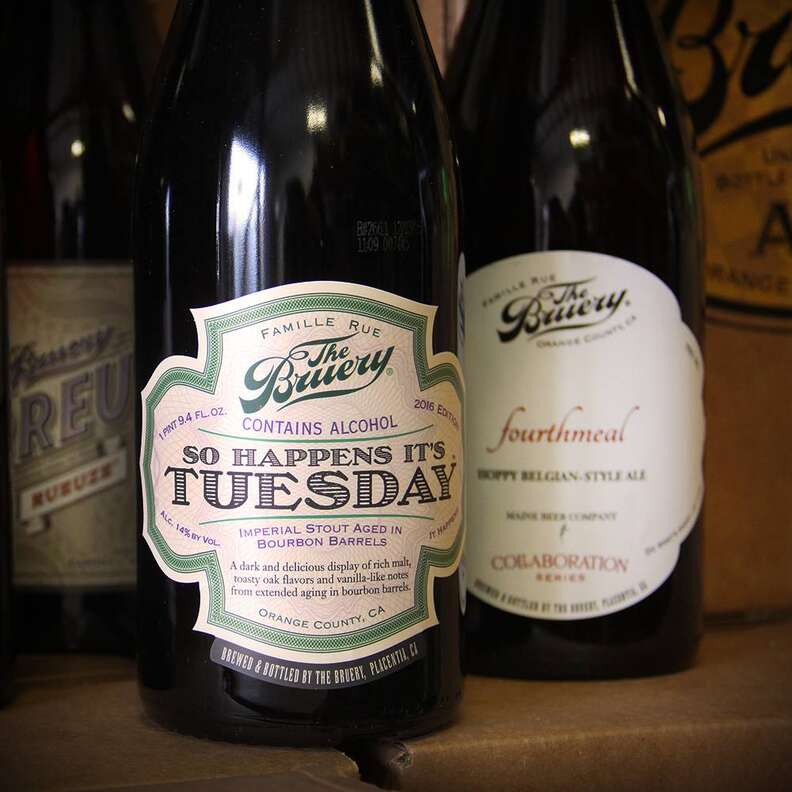 Bottled beer at The Bruery