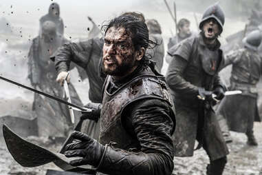 Kit Harington as Jon Snow in the Battle of the Bastards