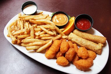 Appetizer platter at Saz’s