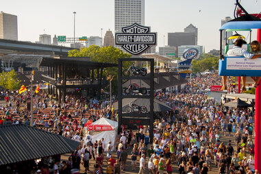 Main walkway at Summerfest Milwaukee