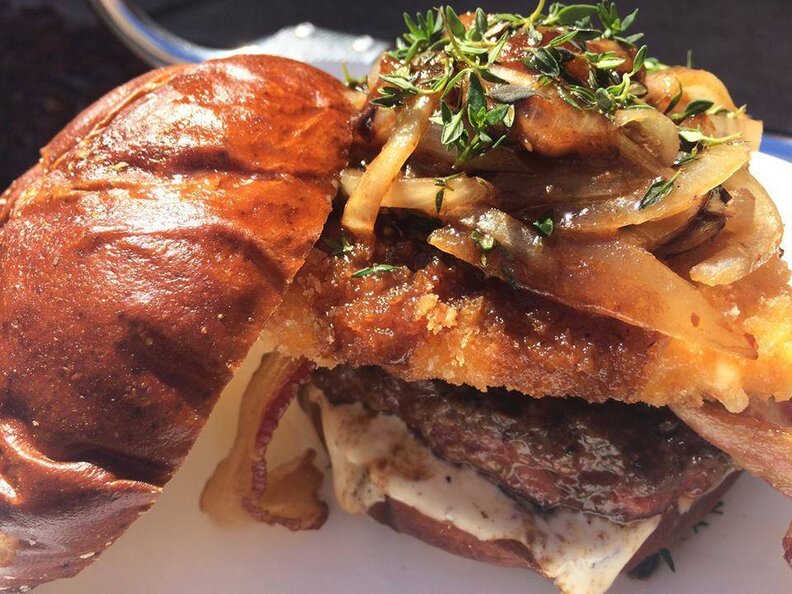 Ministry burger at Kuma’s Corner