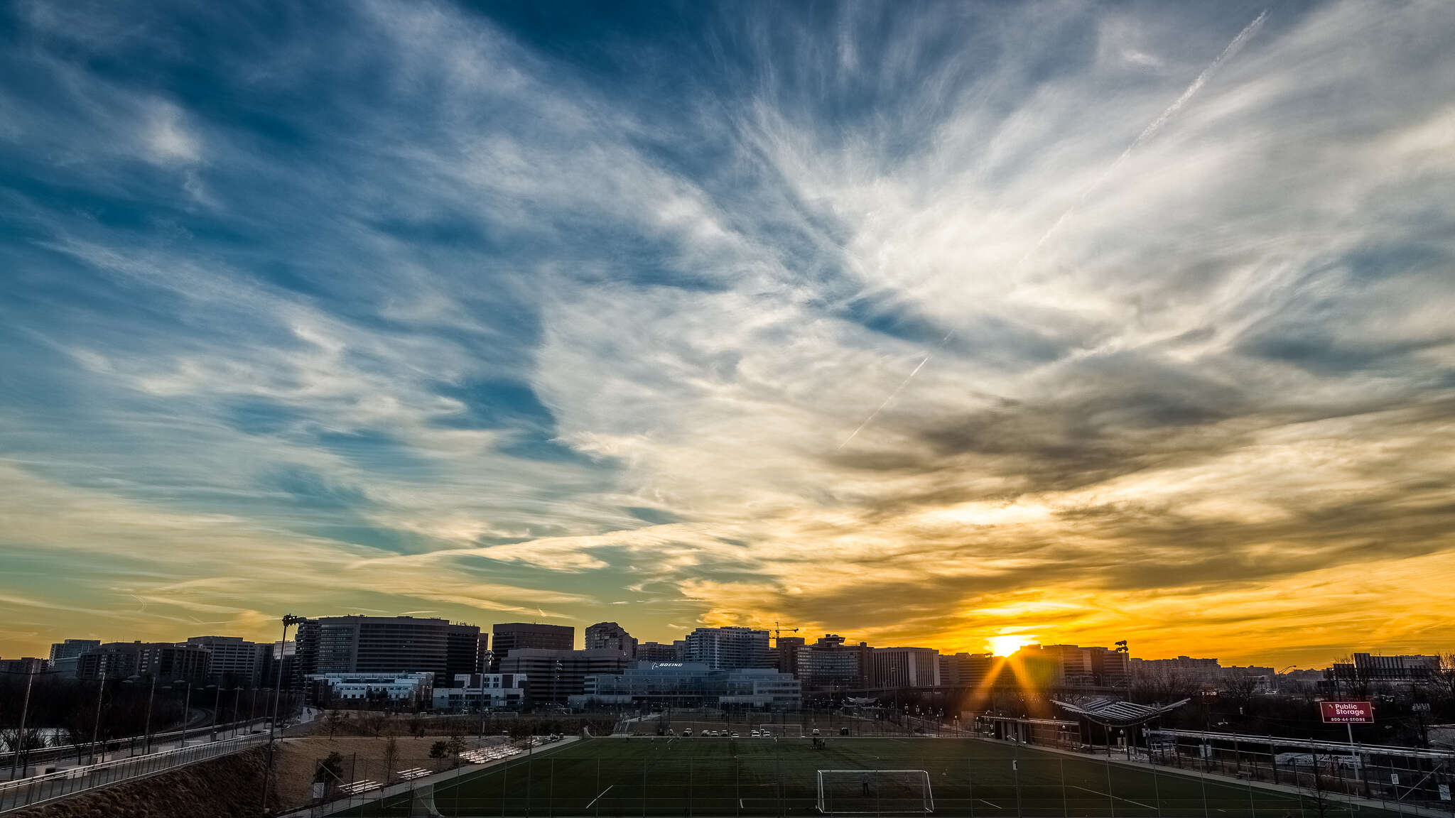 Sunset over Arlington, VA