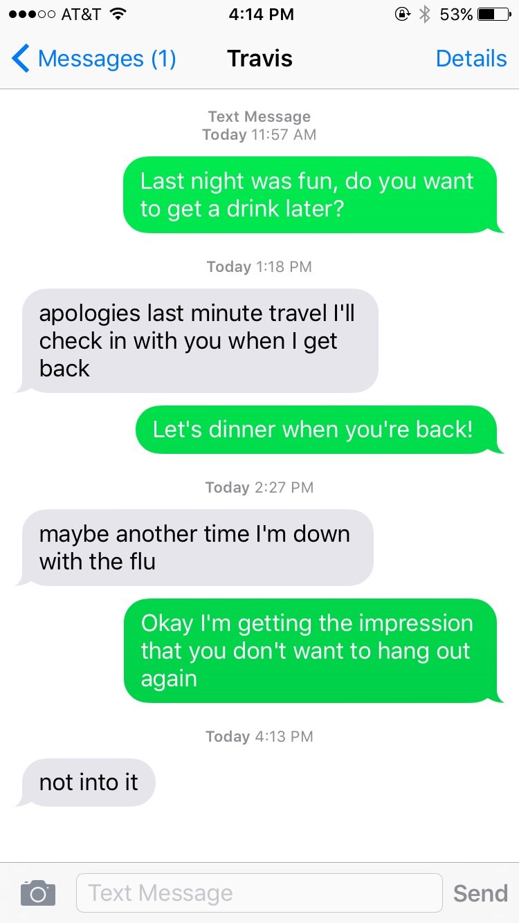 screenshot of text conversation with ghostbot