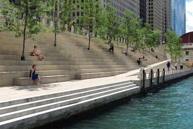 The Riverwalk in Chicago 
