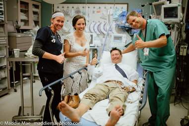 Rattlesnake wedding photo