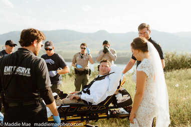 rattlesnake wedding photo