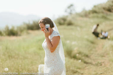 rattlesnake wedding photo