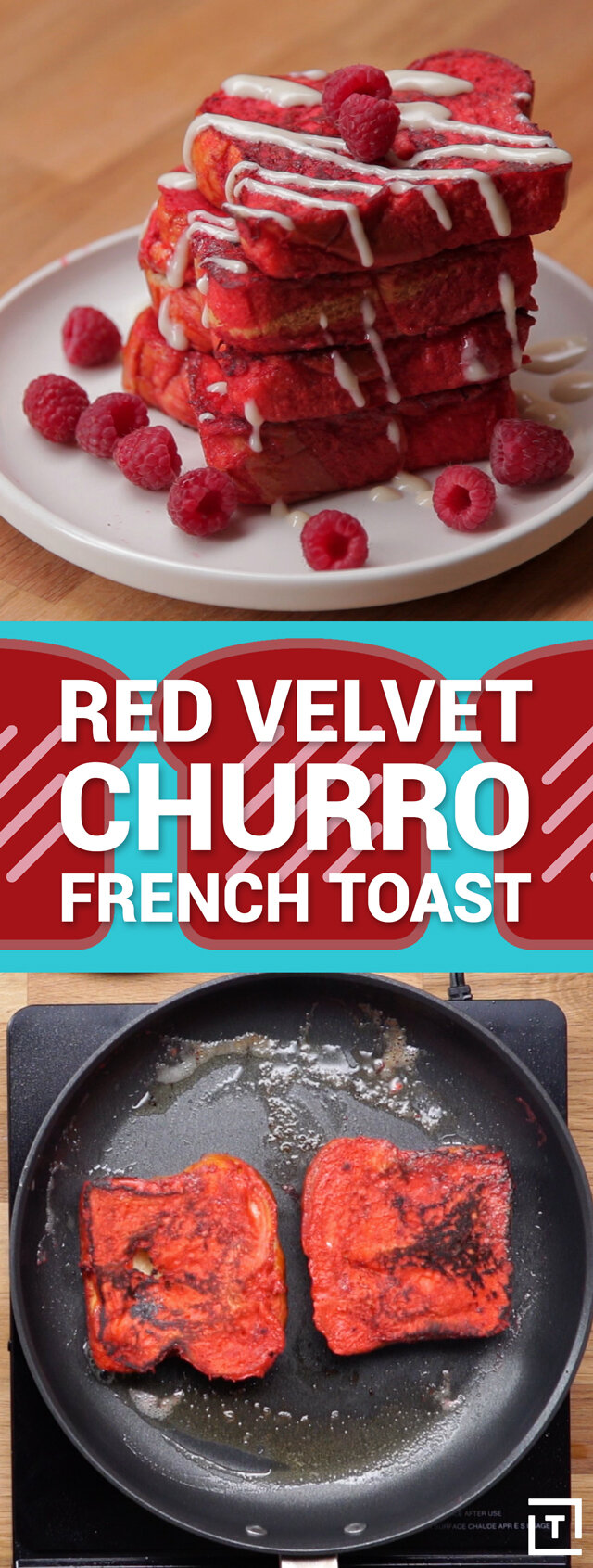 Red Velvet Churro French Toast Recipe Video Thrillist