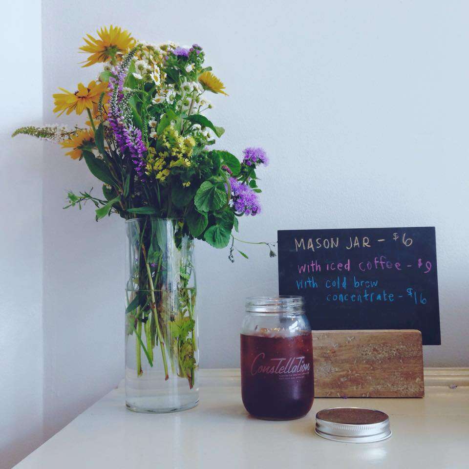 Iced coffee at Constellation