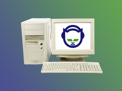 Napster on an old desktop computer
