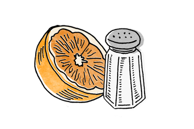 Orange and salt