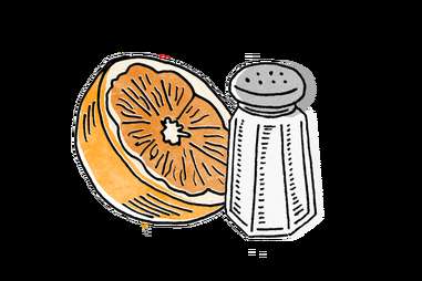 Orange and salt