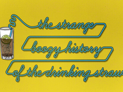 Drinking Straw Cocktail Mint Julep