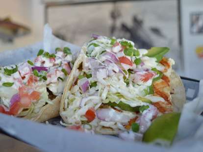 tacos at Blue Water
