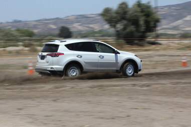 Driving a RAV4 Hybrid on the dirt