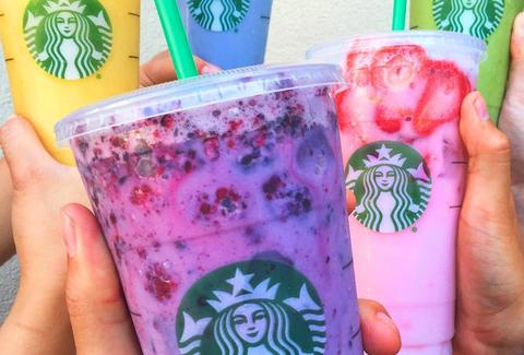 Starbucks Secret Menu Rainbow Frappuccino Drink Recipes - Thrillist