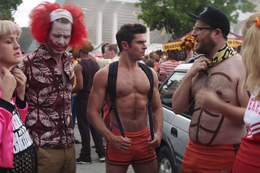 Watch Shirtless Zac Efron, Seth Rogen in Raunchy 'Neighbors 2' Trailer