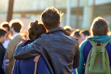 Couple watching concert