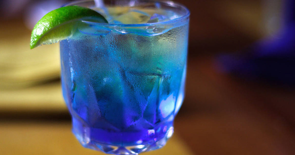 Mulberry or Blue Curacao Fancy Drink? 