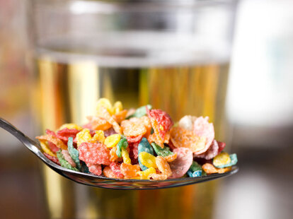 Fruity Pebbles and Beer For Breakfast