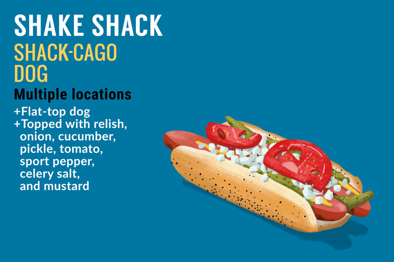 Shake Shack hot dog illustration