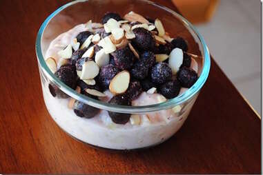 Blueberry banana overnight oats