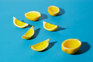 Lemon Wedge Jell-O Shots