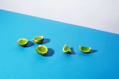 Lime Wedge Jell-O Shots