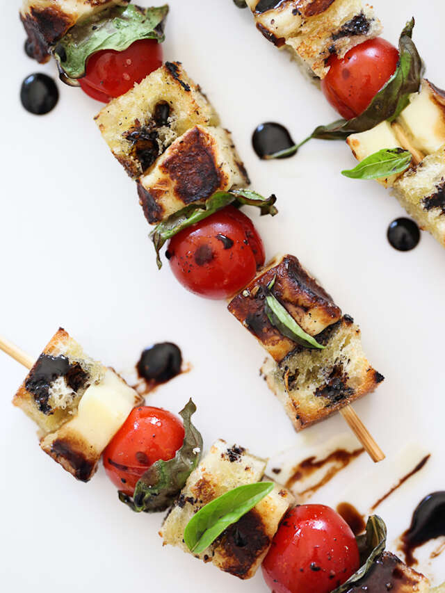 Grilled Caprese Skewers