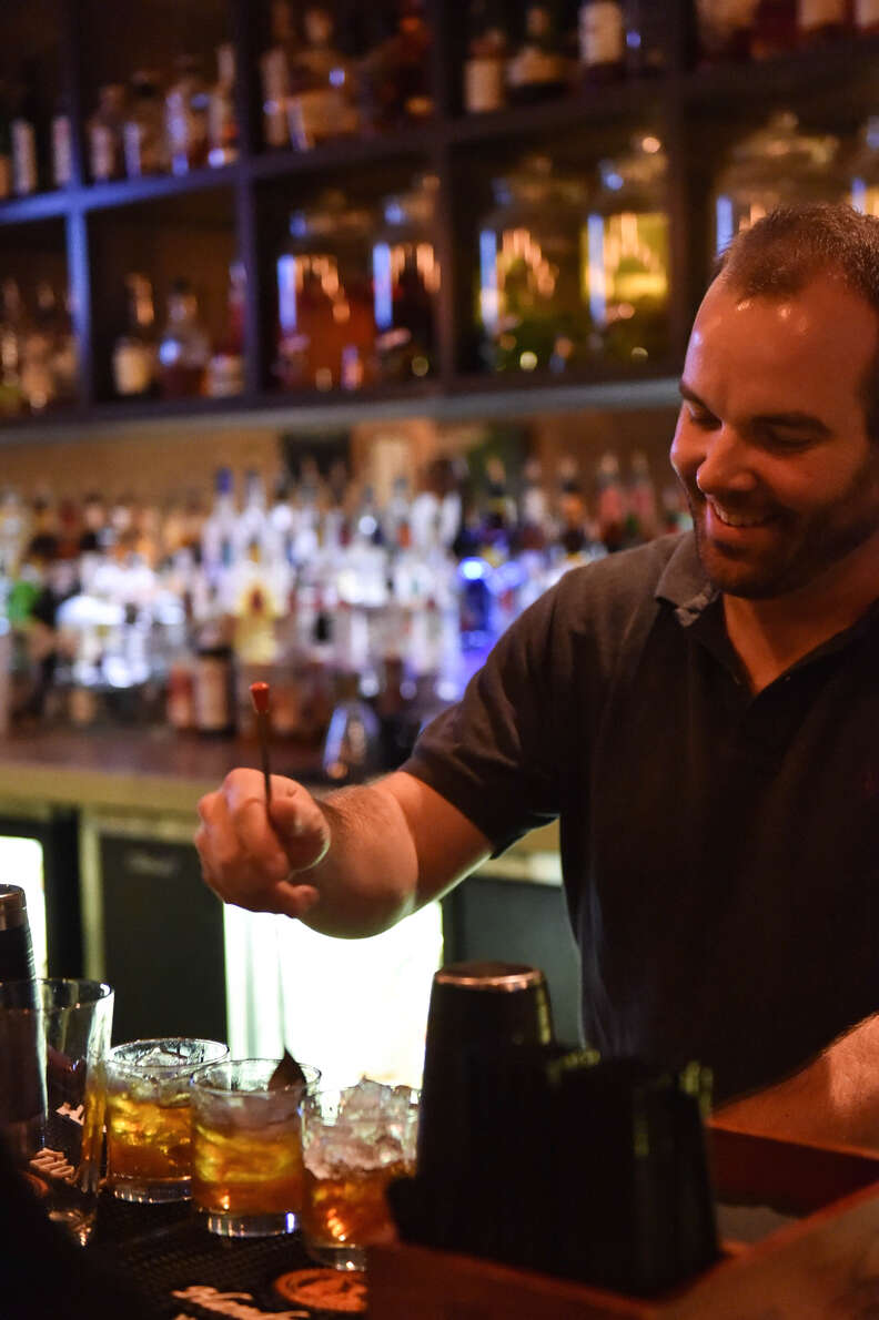 Stuart Thompson bartender Icenhauer’s Austin