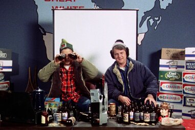 Bob and Doug McKenzie in Strange Brew
