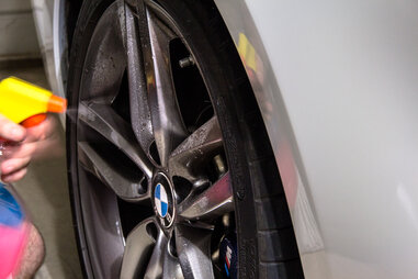 Clean your wheels last