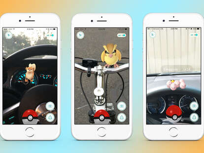Pokemon Go in bikes and cars