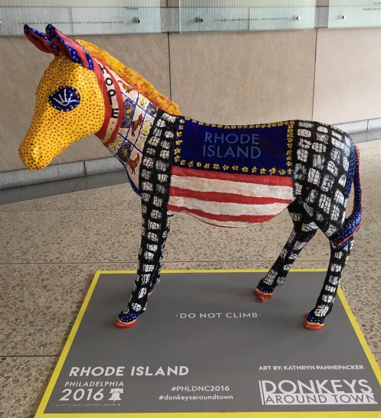 Donkey statue in Philadelphia for Democratic National Convention