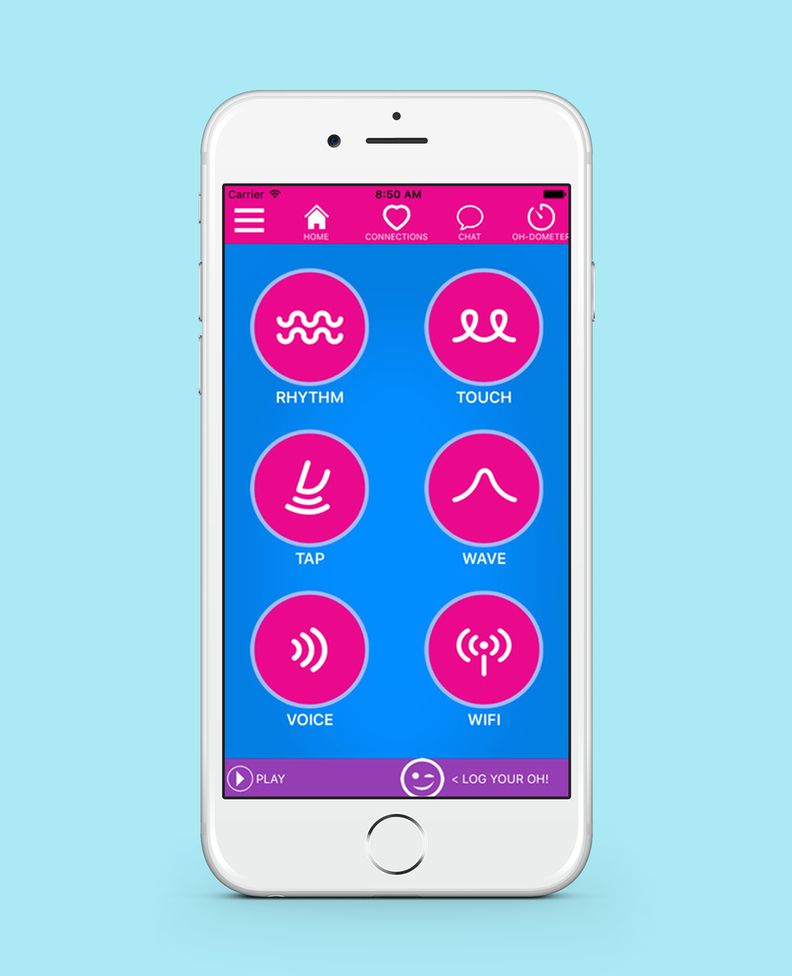 screenshot of ohmibod app