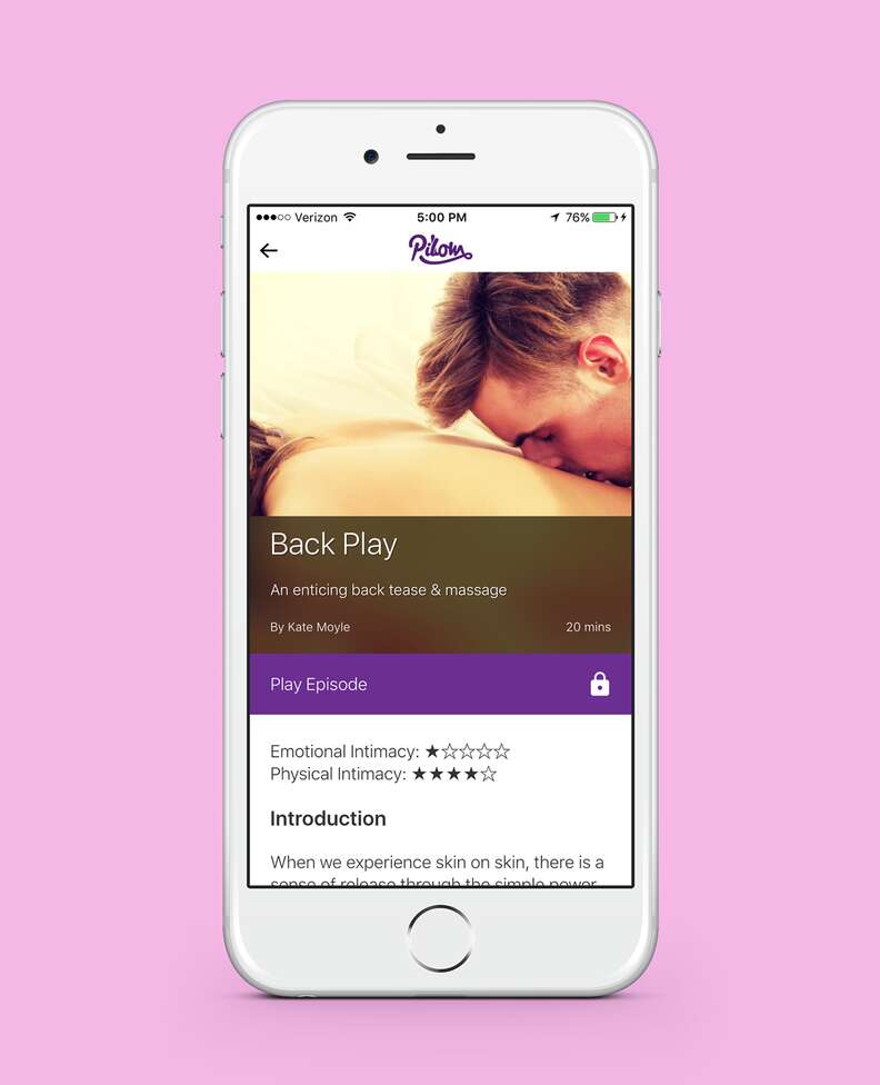 screenshot of pillow play app
