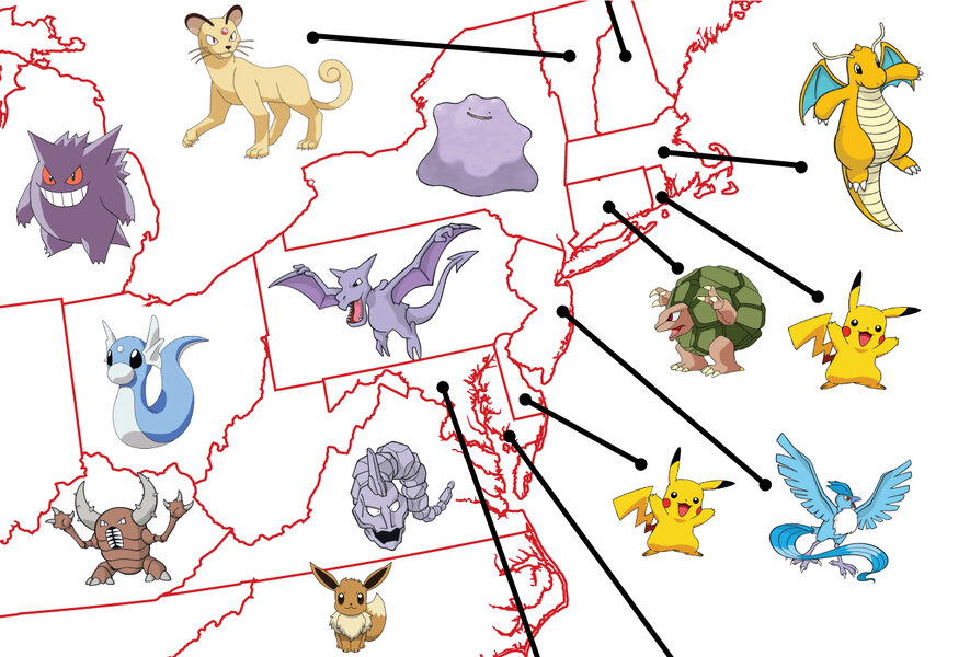 Rarest Pokemon by State: Google Search Shows Hardest to Find - Thrillist