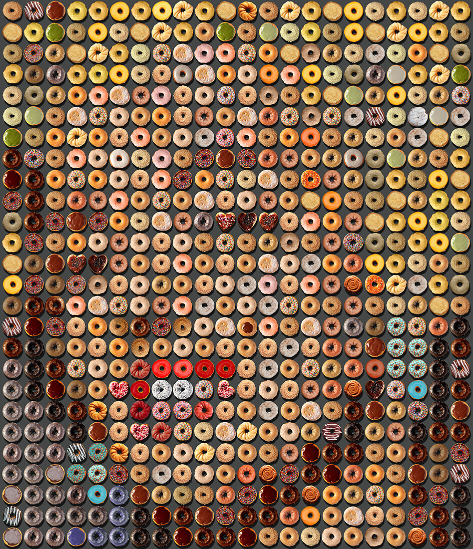 Marilyn Monroe Donut Portrait