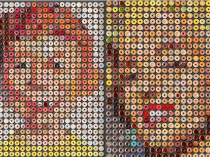 Marilyn Monroe Donut Portrait