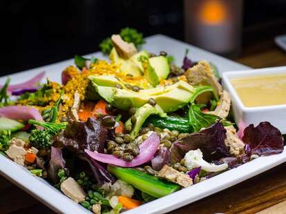 Healthy food and vegan options at GreenSpace Cafe in Ferndale