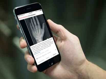 screenshot of figure 1 app on iphone