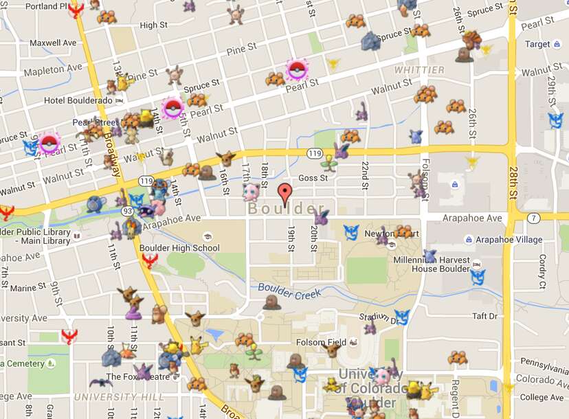  Real-time Pokémon Go map for Sydney
