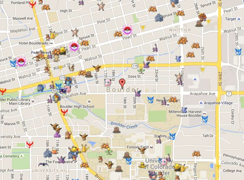 Pokemon Go Map Cheat Displays Exact Pokemon Locations Thrillist Pokemon Go Map Cheat Displays Exact Pokemon Locations Thrillist