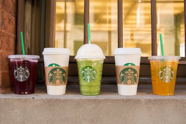 Assorted Starbucks Drinks for summer