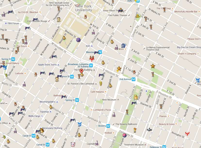Use this map to find Pokémon in real-time before you head out to play Pokémon  Go